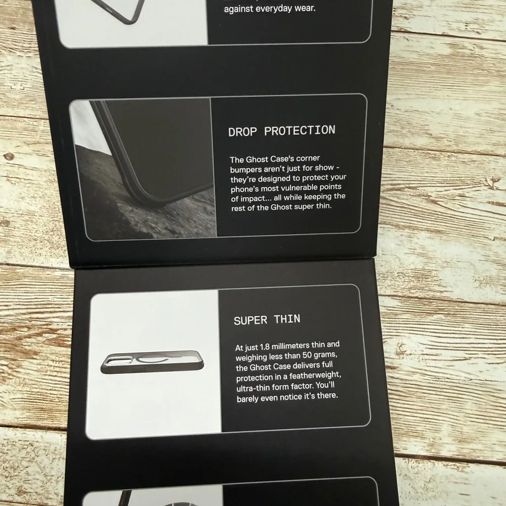 Ghost iPhone 16‎ Pro Max Clear Case Zero Yellowing Magnetic MagSafe Open Box